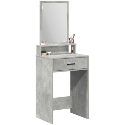 vidaXL Szary MDF 50x41x140cm Prostokątny Stolik Do Makijażu vidaXL Szary MDF 50x41x140cm Prostokątny Stolik Do Makijażu
