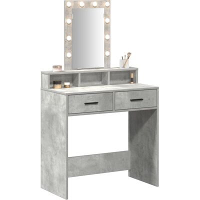 vidaXL Beton Szary Stół do Makijażu - Nowoczesny Design vidaXL Beton Szary Stół do Makijażu - Nowoczesny Design
