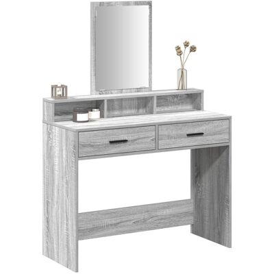 vidaXL Sonoma Szary Toaletka - Vanity Table vidaXL Sonoma Szary Toaletka - Vanity Table
