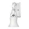 Kinkiet łazienkowy HINKLEY LIGHTING, Brooke, biało-srebrny, G9, 29,2x14x13,3 cm
