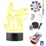 Lampka na biurko Pokemon Pikachu 16kol LED PLEXIDO