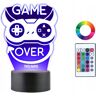 Plexido Lampka Nocna 3D Led Dla Gracza Game Over Prezent