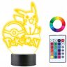 Plexido Lampka Nocna 3D LED PIKACHU POKEBALL