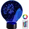 Plexido Lampka Nocna LED 3D  Strzelec Znak Zodiaku