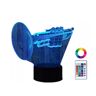 Plexido Lampka Nocna LED 3D Trąbka Instrument Grawer Imię