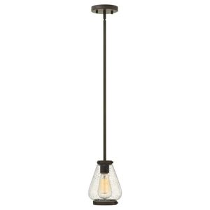 Hinkley Lighting Lampa wisząca HINKLEY LIGHTING Finley, brązowa, 1x100W, 43,8x15,2 cm