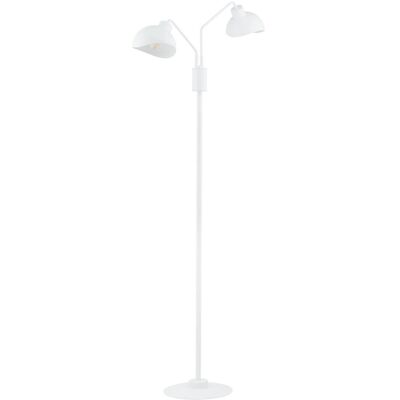 Sigma 2-punktowa Lampa podłogowa Roy stojąca do sypialni biała Sigma 2-punktowa Lampa podłogowa Roy stojąca do sypialni biała