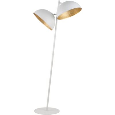 Sigma 2-punktowa Lampa stojąca Sfera podłogowa biała złota Sigma 2-punktowa Lampa stojąca Sfera podłogowa biała złota