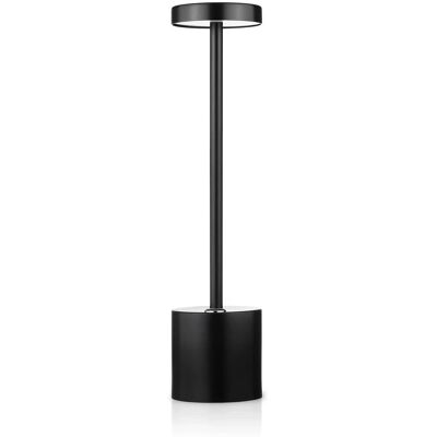 Interlook 34 cm Lampa stołowa z wbudowanym akumulatorem Lampa nocna z trzema barwami świecenia Nastrojowa lampka do hotelu, restauracji HJA28-BLACK-2 Interlook 34 cm Lampa stołowa z wbudowanym akumulatorem Lampa nocna z trzema barwami świecenia Nastrojowa lampka do hotelu, restauracji HJA28-BLACK-2
