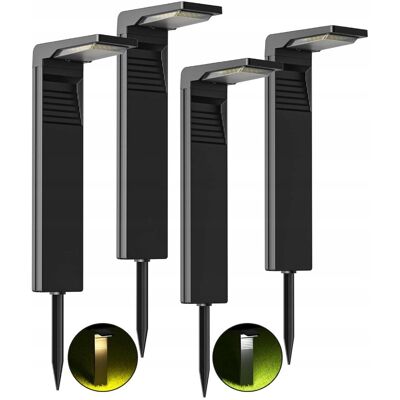 inna (Inny) 4X LAMPA LED LATARNIA SOLARNA ZESTAW LAMP SOLARNYCH + 2 BARWY ŚWIATŁA 4SZT inna (Inny) 4X LAMPA LED LATARNIA SOLARNA ZESTAW LAMP SOLARNYCH + 2 BARWY ŚWIATŁA 4SZT