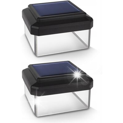 inna (Inny) 4x Lampa ogrodowa zaślepka do słupka kapturek solar nakładka LED 80x80 inna (Inny) 4x Lampa ogrodowa zaślepka do słupka kapturek solar nakładka LED 80x80