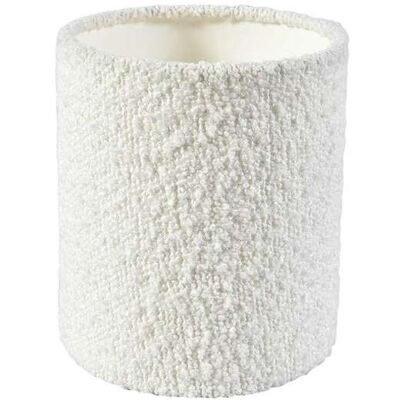 Belldeco Abażur Am 13h15 Walec Boucle Białe Folia Belldeco Abażur Am 13h15 Walec Boucle Białe Folia