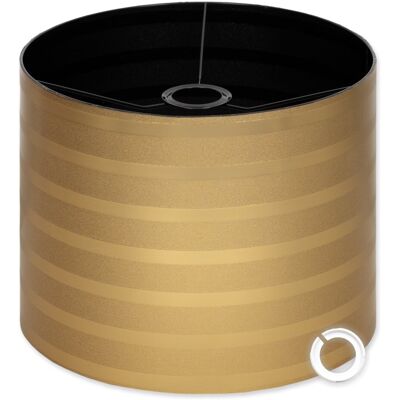 Abażur walec 25x20 cm Cerlux CZARNY ZŁOTY E27/E14 elegancki klosz Abażur walec 25x20 cm Cerlux CZARNY ZŁOTY E27/E14 elegancki klosz