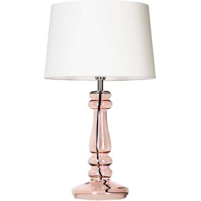 Abażurowa LAMPA stołowa PETIT TRIANON TRANSPARENT COPPER L051461217 4Concepts klasyczna LAMPKA stojąca do sypialni biała Abażurowa LAMPA stołowa PETIT TRIANON TRANSPARENT COPPER L051461217 4Concepts klasyczna LAMPKA stojąca do sypialni biała