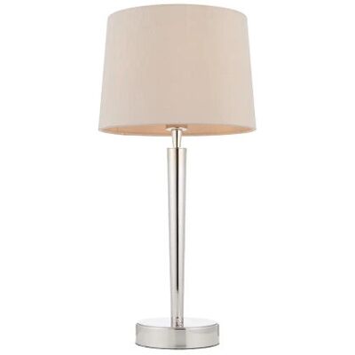 Endon Lighting Syon Pojedyncza Lampa Stołowa - Polished Nickel - 51,5cm Endon Lighting Syon Pojedyncza Lampa Stołowa - Polished Nickel - 51,5cm