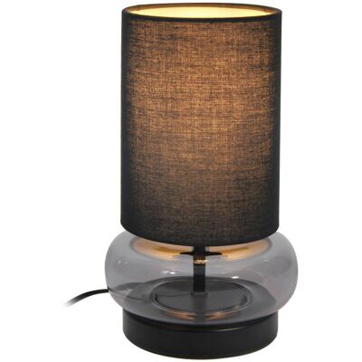 Abażurowa lampka na biurko Epiro TB-43648-BL-SG Italux czarny grafitowy Abażurowa lampka na biurko Epiro TB-43648-BL-SG Italux czarny grafitowy