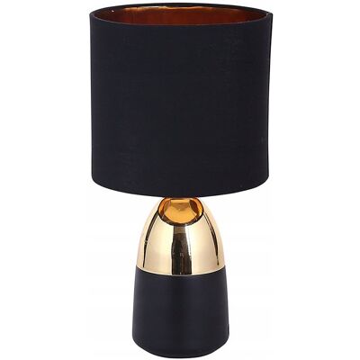 Altom Design, Lampa stołowa z podstawą metalową, złota, 16x31 cm Altom Design, Lampa stołowa z podstawą metalową, złota, 16x31 cm