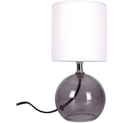 Ambiance Biała Szklana Podstawa Lampa Stołowa - Nocna/Decor Light Ambiance Biała Szklana Podstawa Lampa Stołowa - Nocna/Decor Light