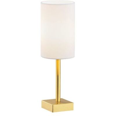 Argon Lampa stołowa ABRUZZO E14 - mosiądz/biały Argon Lampa stołowa ABRUZZO E14 - mosiądz/biały