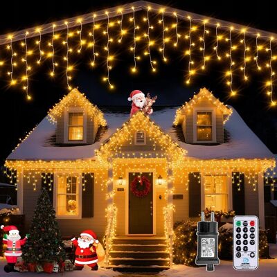 Inny producent AURIOSTAR Lampa Świąteczna Zewnętrzna 125M 486LED Ciepła Z Pilotem Timerem Inny producent AURIOSTAR Lampa Świąteczna Zewnętrzna 125M 486LED Ciepła Z Pilotem Timerem