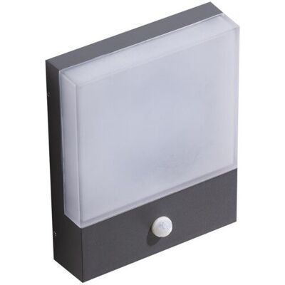 AZZARDO Kinkiet ogrodowy CIVITA LED 12W 3000K IP54 PIR - antracyt AZZARDO Kinkiet ogrodowy CIVITA LED 12W 3000K IP54 PIR - antracyt