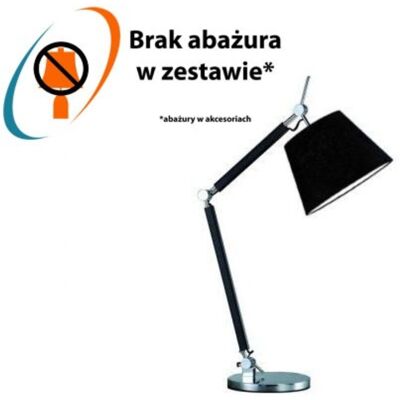 Baza do lampki stołowej do gabinetu Zyta AZ1848 Azzardo z regulacją czarna chrom Baza do lampki stołowej do gabinetu Zyta AZ1848 Azzardo z regulacją czarna chrom