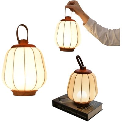 Inny producent Bezprzewodowa Lampa Stołowa LED Elegancki Styl Retro Latarnia 4000 mAh Lato Inny producent Bezprzewodowa Lampa Stołowa LED Elegancki Styl Retro Latarnia 4000 mAh Lato
