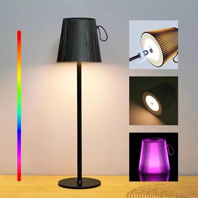 Inny producent Bezprzewodowa Lampa Stołowa LED Wodoodporna RGB Regulowana Wysokość Czarna Inny producent Bezprzewodowa Lampa Stołowa LED Wodoodporna RGB Regulowana Wysokość Czarna