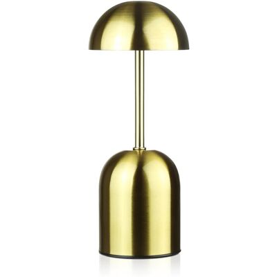 Interlook Bezprzewodowa lampka nocna GRZYBEK z wbudowanym akumulatorem 2000 mAh Nowoczesna lampka stołowa z regulacją mocy oraz barwy świecenia YG-D019-Gold Interlook Bezprzewodowa lampka nocna GRZYBEK z wbudowanym akumulatorem 2000 mAh Nowoczesna lampka stołowa z regulacją mocy oraz barwy świecenia YG-D019-Gold