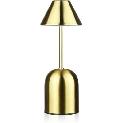 Interlook Bezprzewodowa lampka nocna z wbudowanym akumulatorem 2000 mAh Nowoczesna lampka stołowa z regulacją mocy oraz barwy świecenia YG-D020-Gold Interlook Bezprzewodowa lampka nocna z wbudowanym akumulatorem 2000 mAh Nowoczesna lampka stołowa z regulacją mocy oraz barwy świecenia YG-D020-Gold