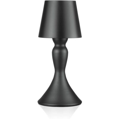 Interlook Bezprzewodowa lampka nocna z wbudowanym akumulatorem Stylowa lampka stołowa z regulacją barwy oraz mocy świecenia YG-D021-BLACK Interlook Bezprzewodowa lampka nocna z wbudowanym akumulatorem Stylowa lampka stołowa z regulacją barwy oraz mocy świecenia YG-D021-BLACK