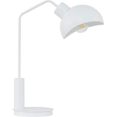 Sigma Biała Lampa nocna Roy do sypialni metalowa nowoczesna Sigma Biała Lampa nocna Roy do sypialni metalowa nowoczesna