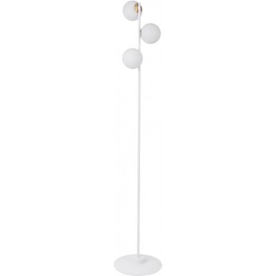 Sigma Biała lampa podłogowa Gama do salonu balls nowoczesna Sigma Biała lampa podłogowa Gama do salonu balls nowoczesna