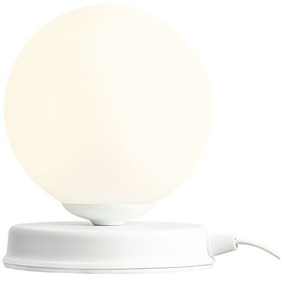 Aldex Biała lampa stojąca Ball szklana kula do salonu loftowa Aldex Biała lampa stojąca Ball szklana kula do salonu loftowa