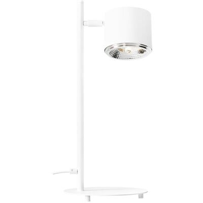 Aldex Biała lampa stojąca Bot nocna z regulacją nowoczesna do czytania Aldex Biała lampa stojąca Bot nocna z regulacją nowoczesna do czytania