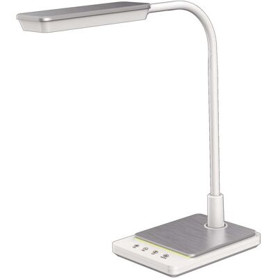 Biurkowa LAMPA stołowa K-BL1027 biały Kaja stojąca LAMPKA metalowa LED 8W 3000 - 6000K biała Biurkowa LAMPA stołowa K-BL1027 biały Kaja stojąca LAMPKA metalowa LED 8W 3000 - 6000K biała