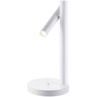 Biurkowa lampa Yabu 2032 Shilo tuba do pokoju punktowa minimalistyczna biała Biurkowa lampa Yabu 2032 Shilo tuba do pokoju punktowa minimalistyczna biała