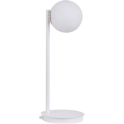 Biurkowa LAMPKA loftowa GAMA 50202 Sigma stojąca LAMPA stołowa kula ball biała Biurkowa LAMPKA loftowa GAMA 50202 Sigma stojąca LAMPA stołowa kula ball biała