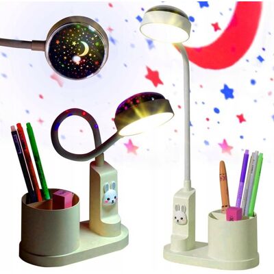 Inny producent BIURKOWA LAMPKA NOCNA LED PROJEKTOR GWIAZD 3w1 DZIECI RZUTNIK ORGANIZER Inny producent BIURKOWA LAMPKA NOCNA LED PROJEKTOR GWIAZD 3w1 DZIECI RZUTNIK ORGANIZER