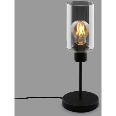 Inny producent BRILONER Lampa Nocna Dymione Szkło Przełącznik Biurko E27 Czarna Inny producent BRILONER Lampa Nocna Dymione Szkło Przełącznik Biurko E27 Czarna