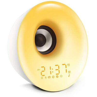 Interlook Budzik z lampką LED Lampka nocna z symulacją wschodu słońca Radio FM + Bluetooth MCAC-01 Interlook Budzik z lampką LED Lampka nocna z symulacją wschodu słońca Radio FM + Bluetooth MCAC-01