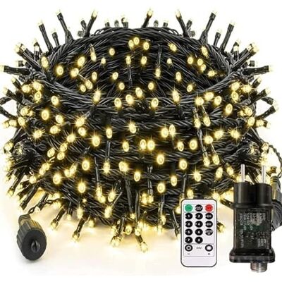 Inny producent Bzavor Łańcuch Świetlny Led, Prąd 50 M, 500 Diod Led, Pilot Zdalnego Sterowania Inny producent Bzavor Łańcuch Świetlny Led, Prąd 50 M, 500 Diod Led, Pilot Zdalnego Sterowania