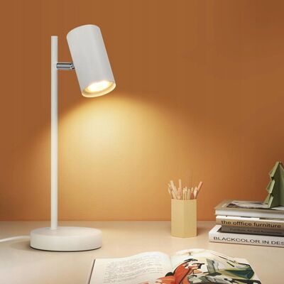 Inny producent CBJKTX Lampa Nocna Sypialnia Biała Obracana GU10 Metalowa Inny producent CBJKTX Lampa Nocna Sypialnia Biała Obracana GU10 Metalowa