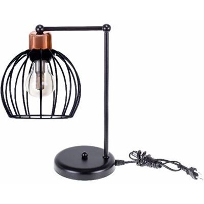 Belis CELTA Lampa biurkowa czarny miedź 1 x E27 0132 Belis CELTA Lampa biurkowa czarny miedź 1 x E27 0132