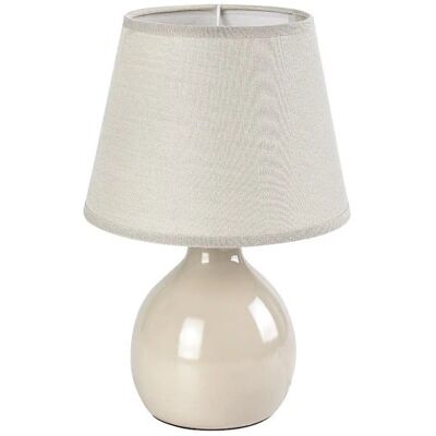 Rabalux Ceramiczna lampa nocna Ingrid 74076 do czytania abażur beżowy Rabalux Ceramiczna lampa nocna Ingrid 74076 do czytania abażur beżowy
