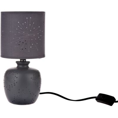 Dakls Ceramiczna lampka nocna elektryczna szara stojąca Dakls Ceramiczna lampka nocna elektryczna szara stojąca