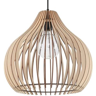 Iga Ciepła Drewniana Lampa Wisząca FLUORO Iga Ciepła Drewniana Lampa Wisząca FLUORO