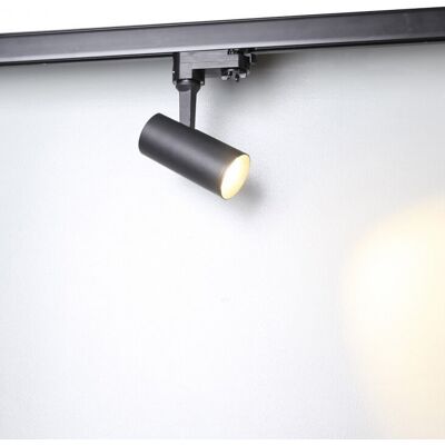AZzardo Czarna Lampa Kirke LED 10W do 3-fazowego systemu szynowego AZzardo Czarna Lampa Kirke LED 10W do 3-fazowego systemu szynowego
