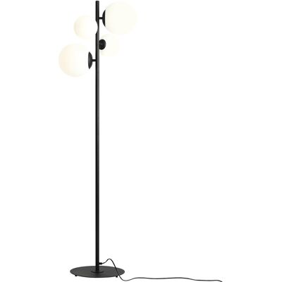 Aldex Czarna lampa loftowa Bloom podłogowa stojąca do sypialni Aldex Czarna lampa loftowa Bloom podłogowa stojąca do sypialni