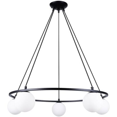 Iga Czarny Żyrandol YOLA 5 Loftowy 5x8W LED G9 Iga Czarny Żyrandol YOLA 5 Loftowy 5x8W LED G9